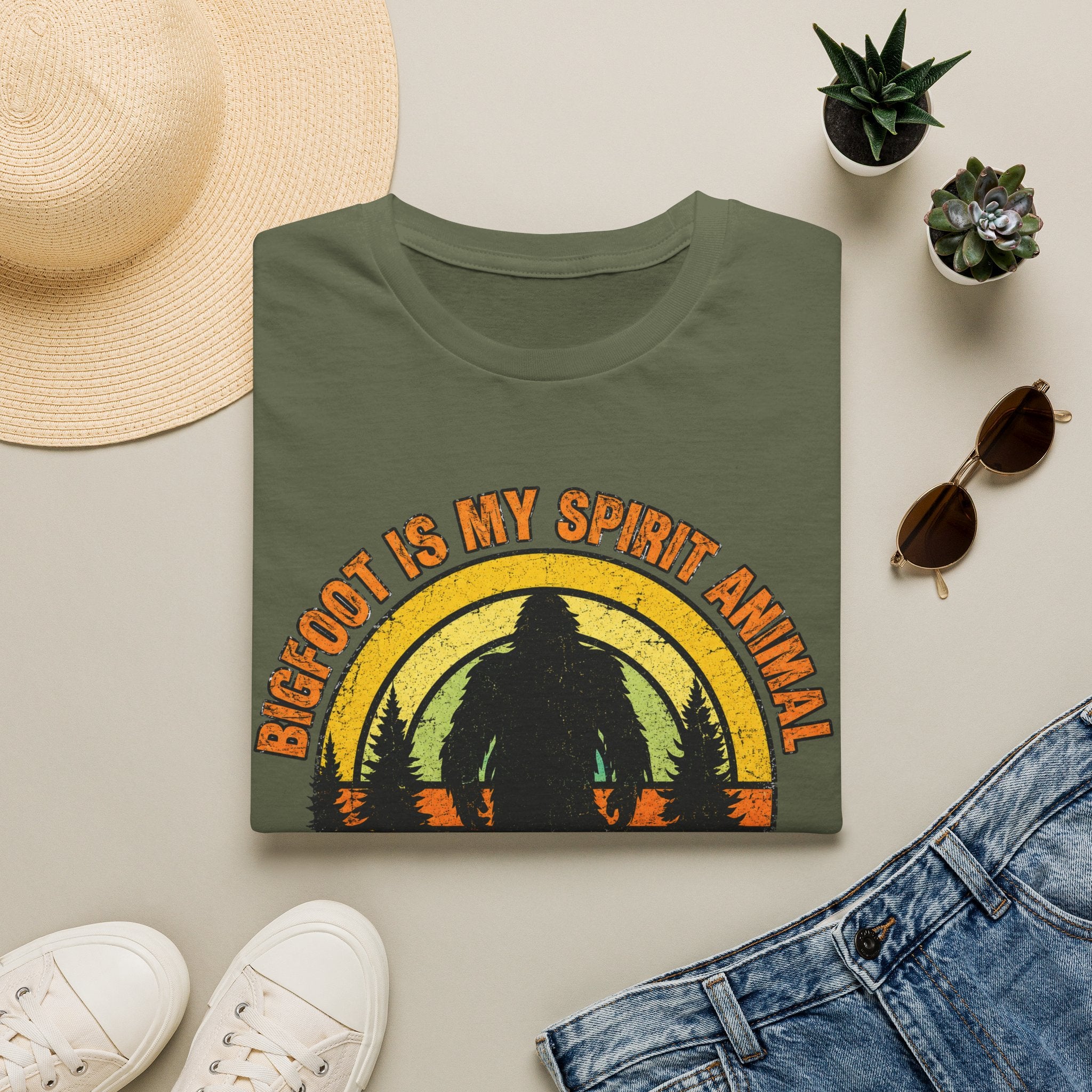 Bigfoot Is My Spirit Animal T-Shirt