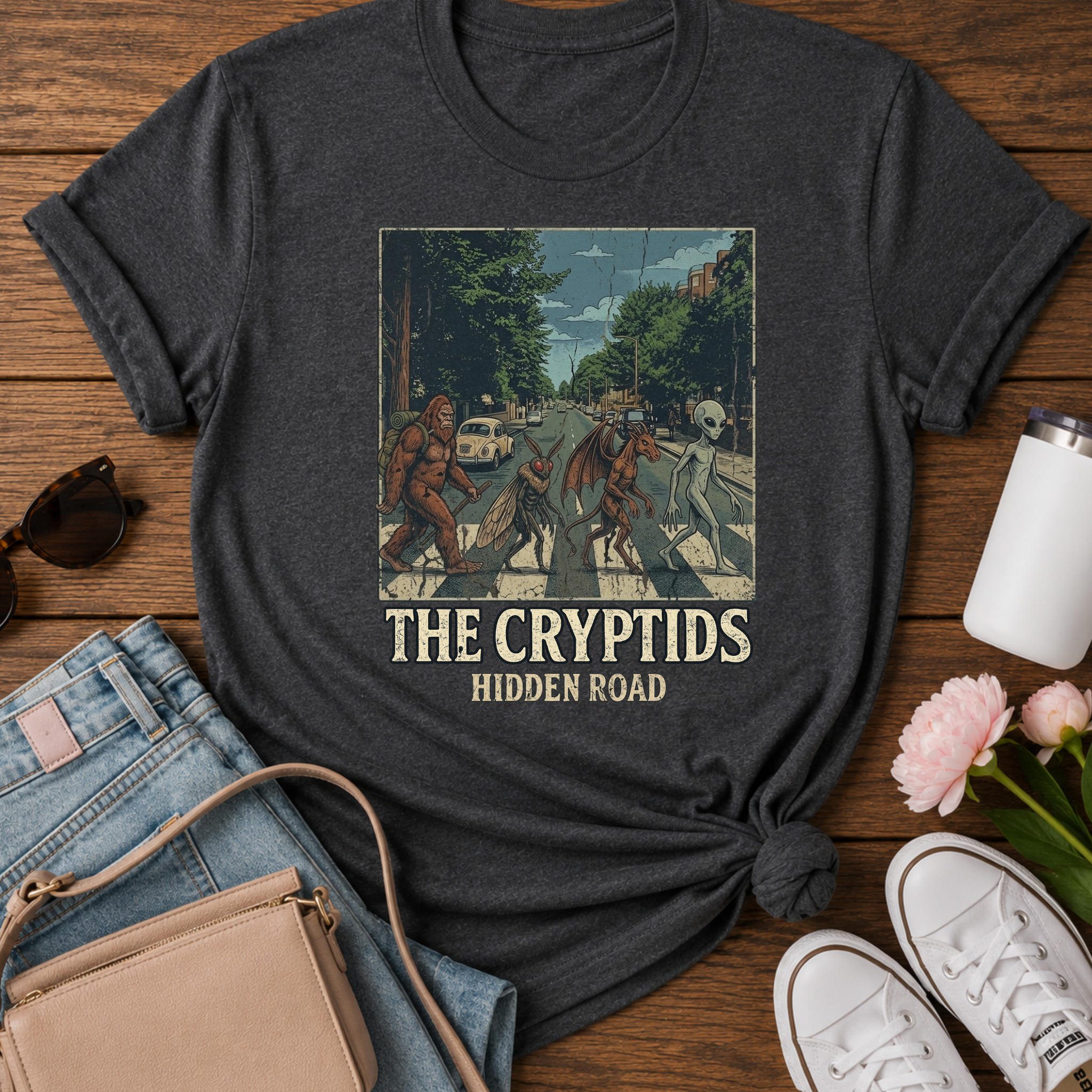Cryptids Hidden Road T-Shirt — Vintage