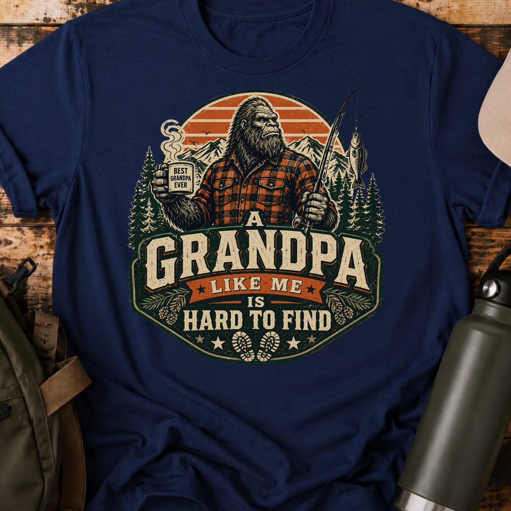 Grandpa Like Me Is Hard to Find Bigfoot T-Shirt
