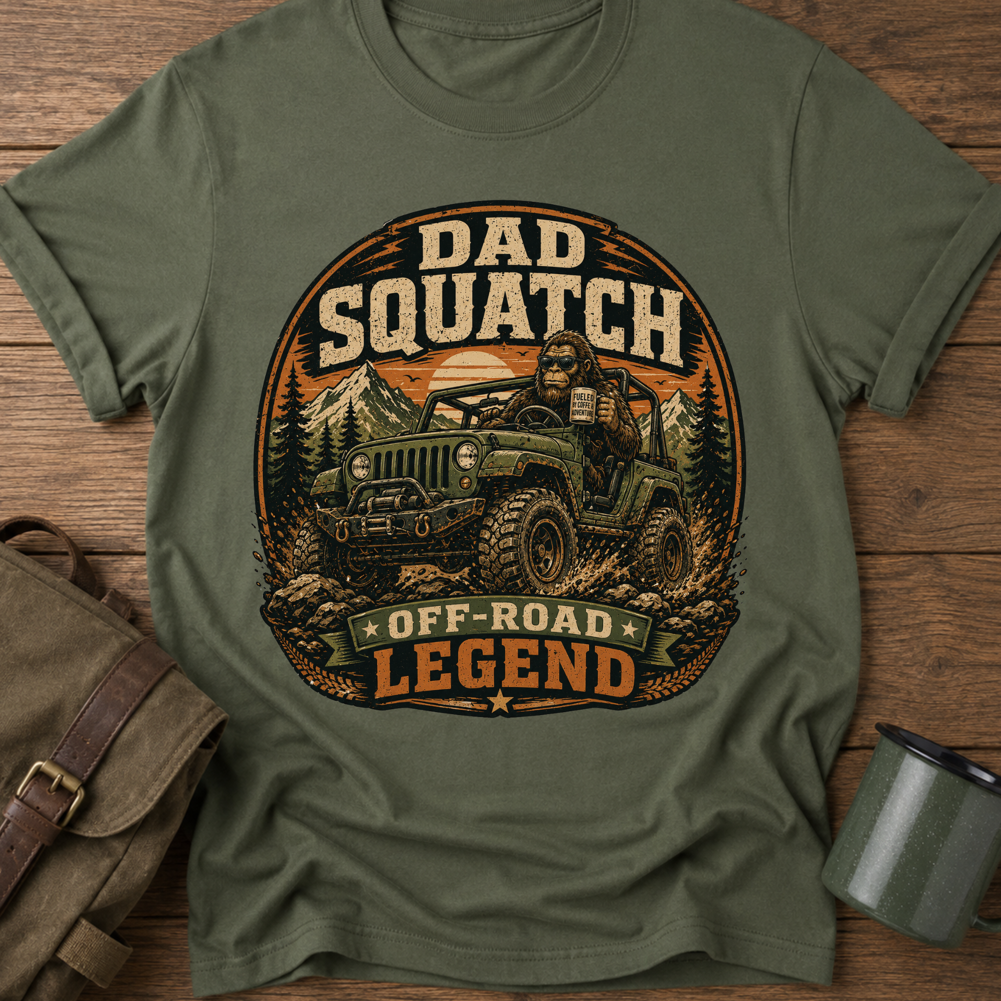 Dad Squatch Off-Road T-Shirt