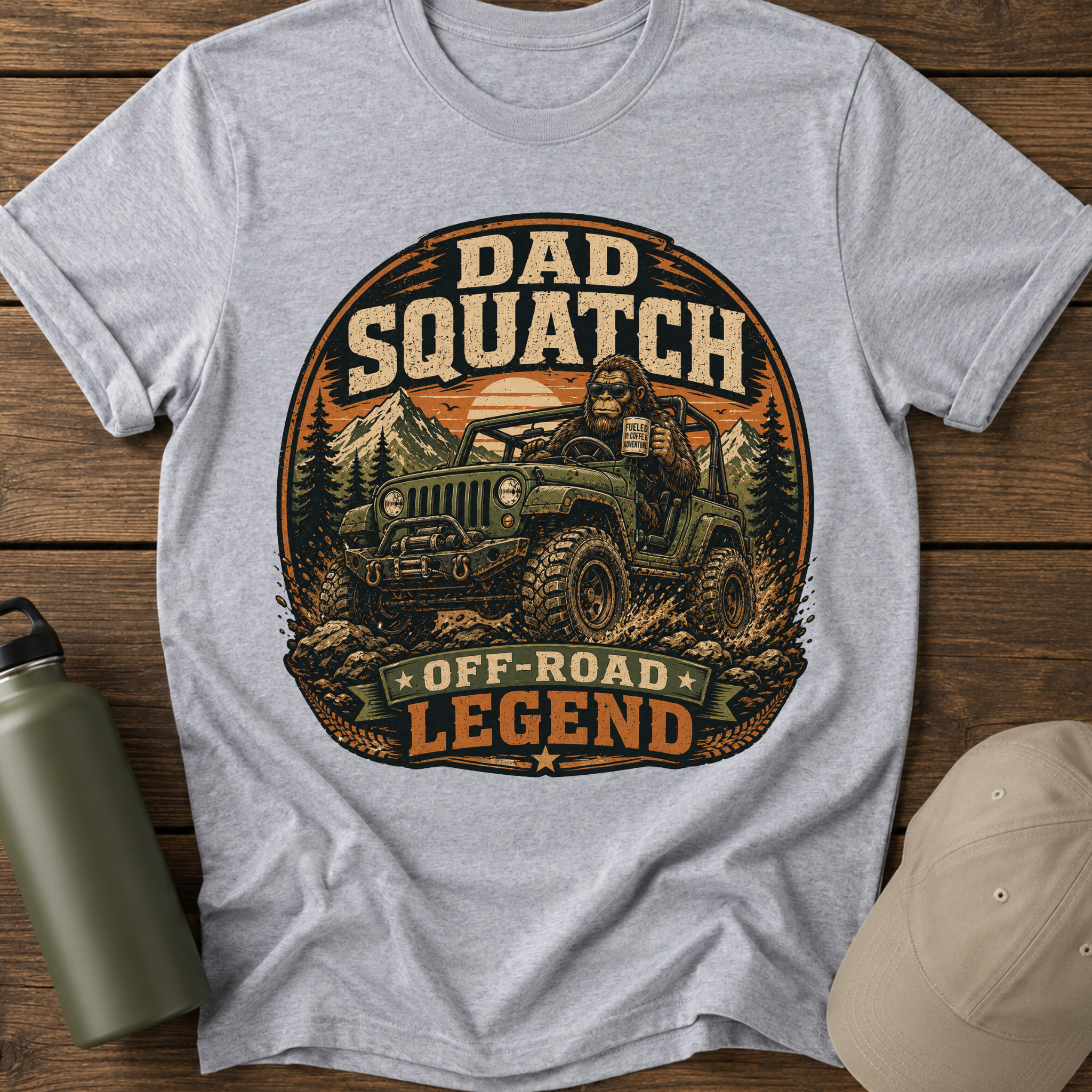 Dad Squatch Off-Road T-Shirt