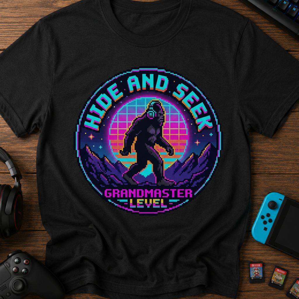 Hide and Seek Grandmaster Pixel T‑Shirt