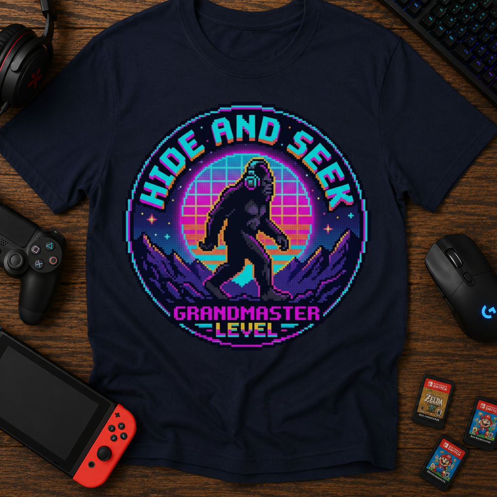 Hide and Seek Grandmaster Pixel T‑Shirt