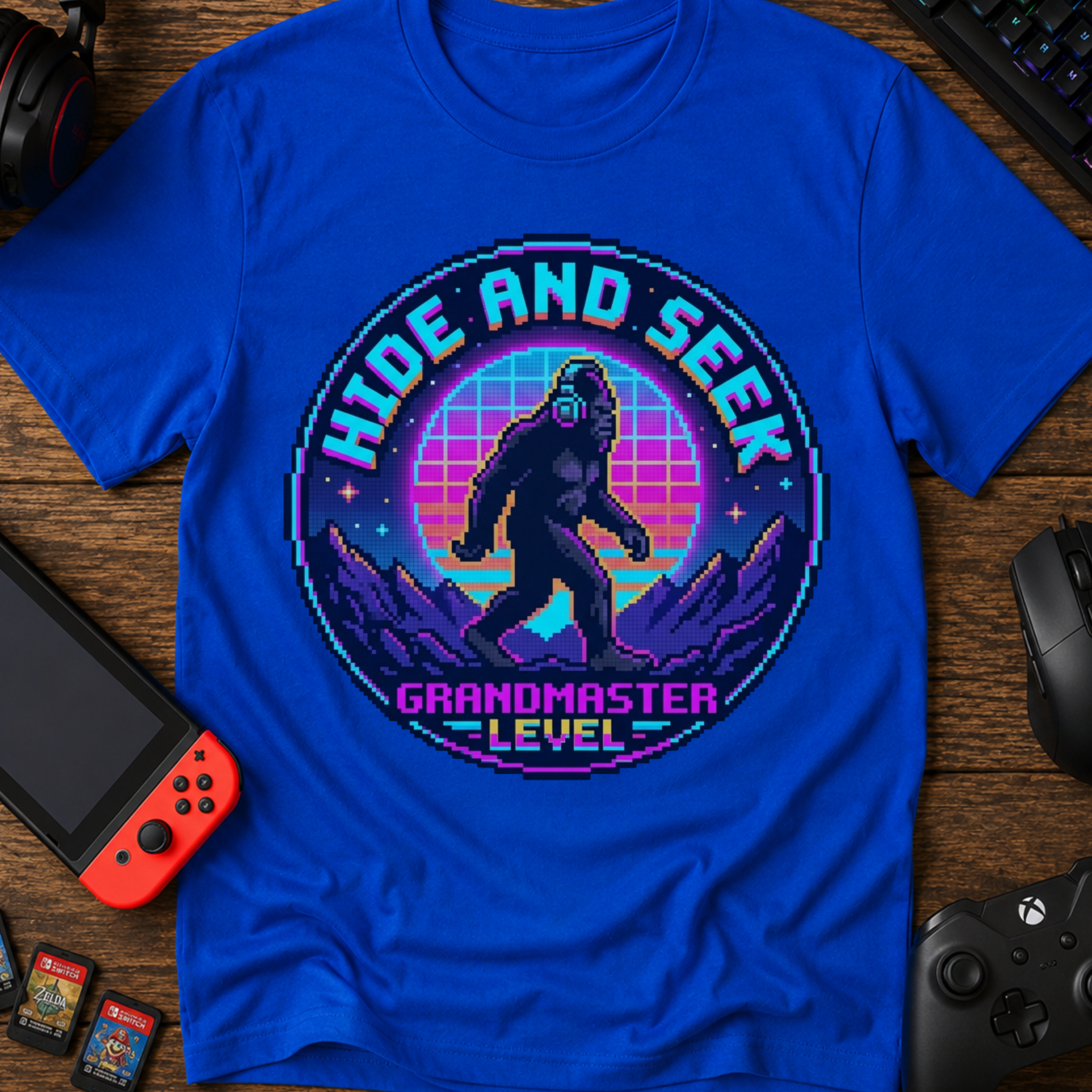 Hide and Seek Grandmaster Pixel T‑Shirt