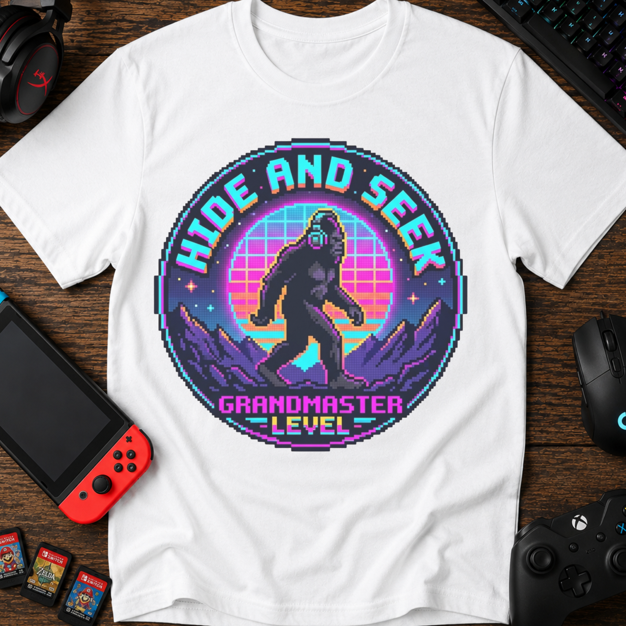 Hide and Seek Grandmaster Pixel T‑Shirt