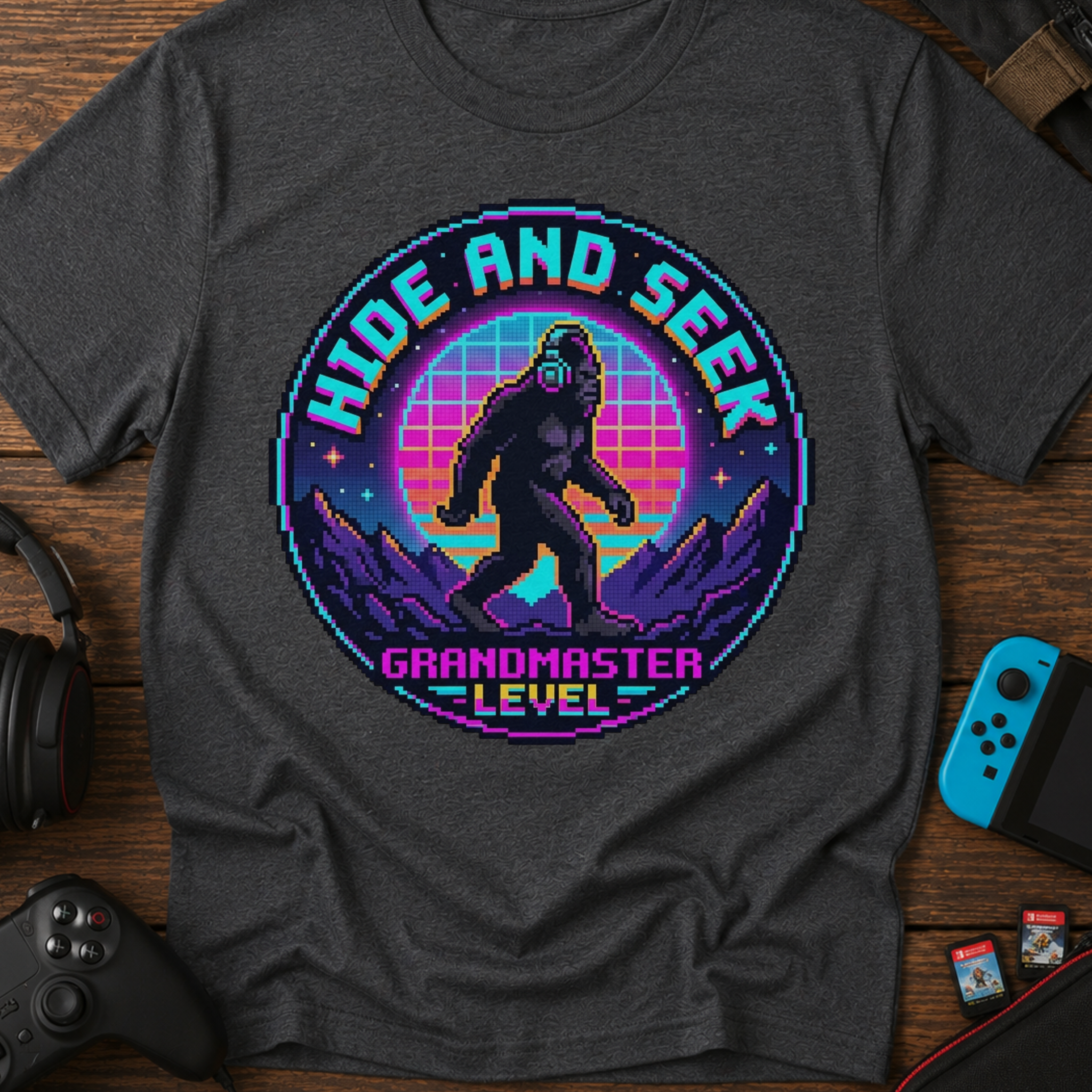 Hide and Seek Grandmaster Pixel T‑Shirt