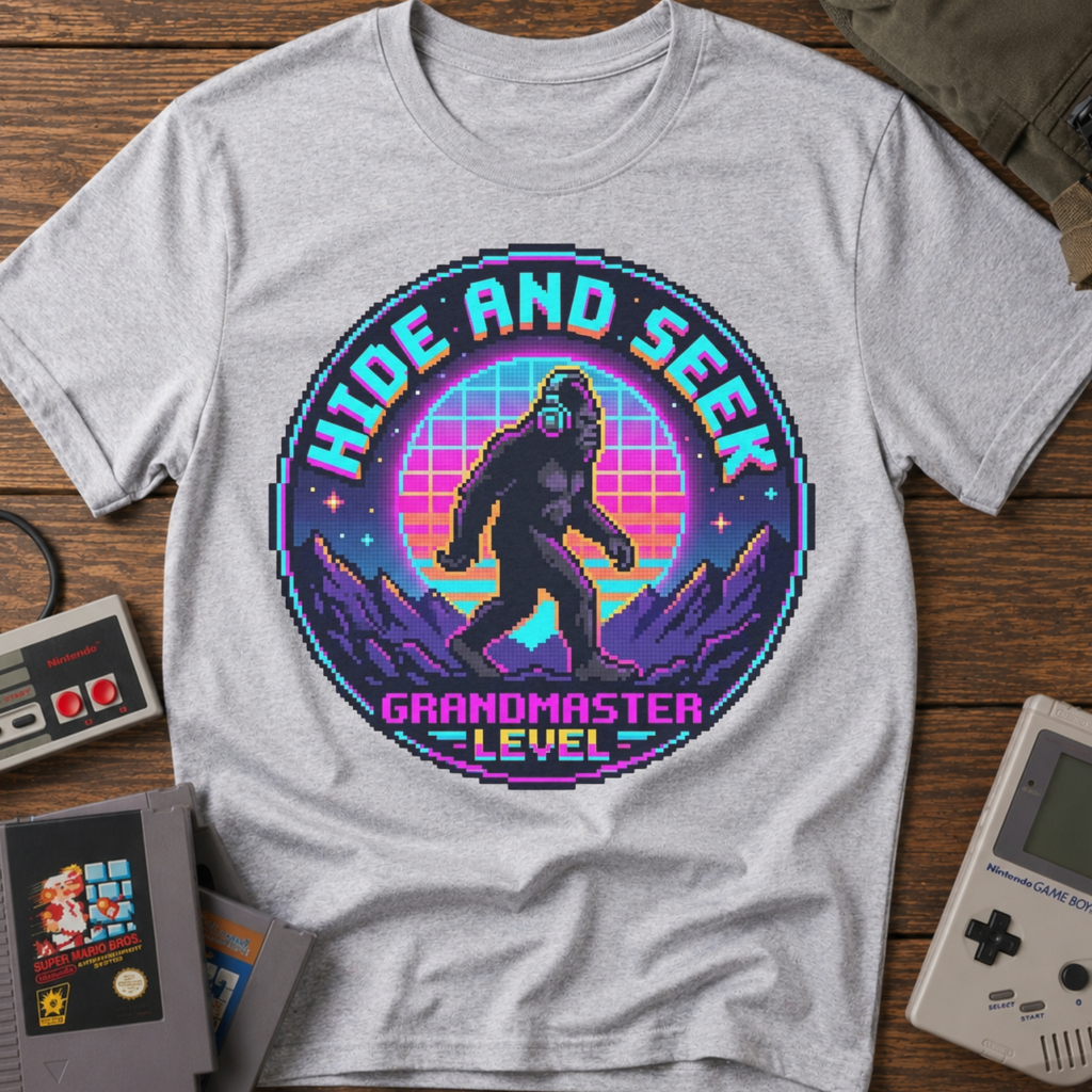 Hide and Seek Grandmaster Pixel T‑Shirt