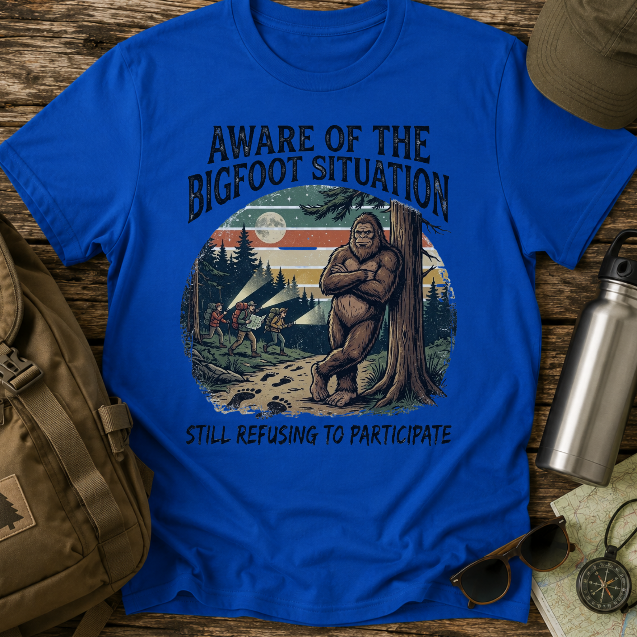 Aware of the Bigfoot Situation Funny T-Shirt