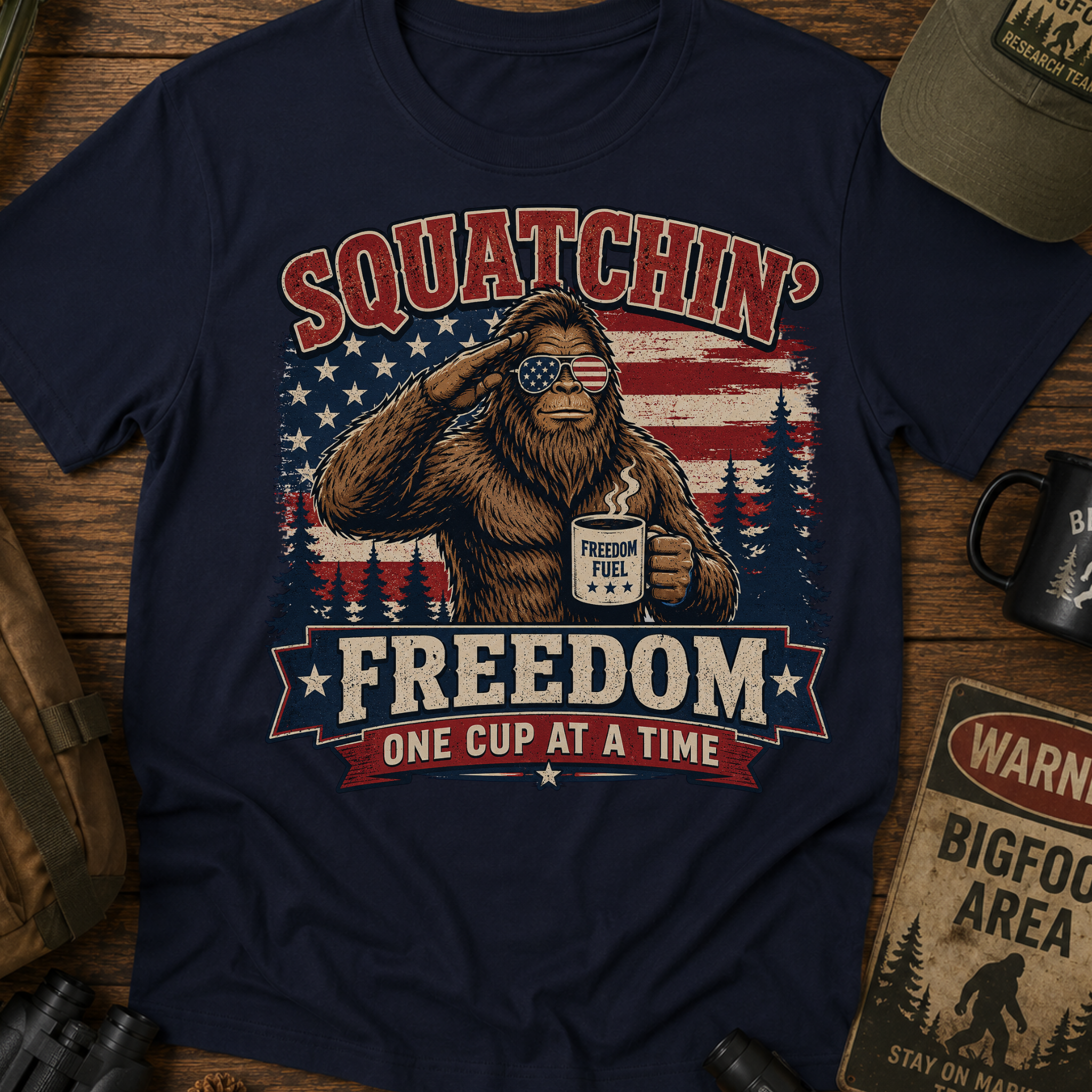 Squatchin' Freedom T-Shirt