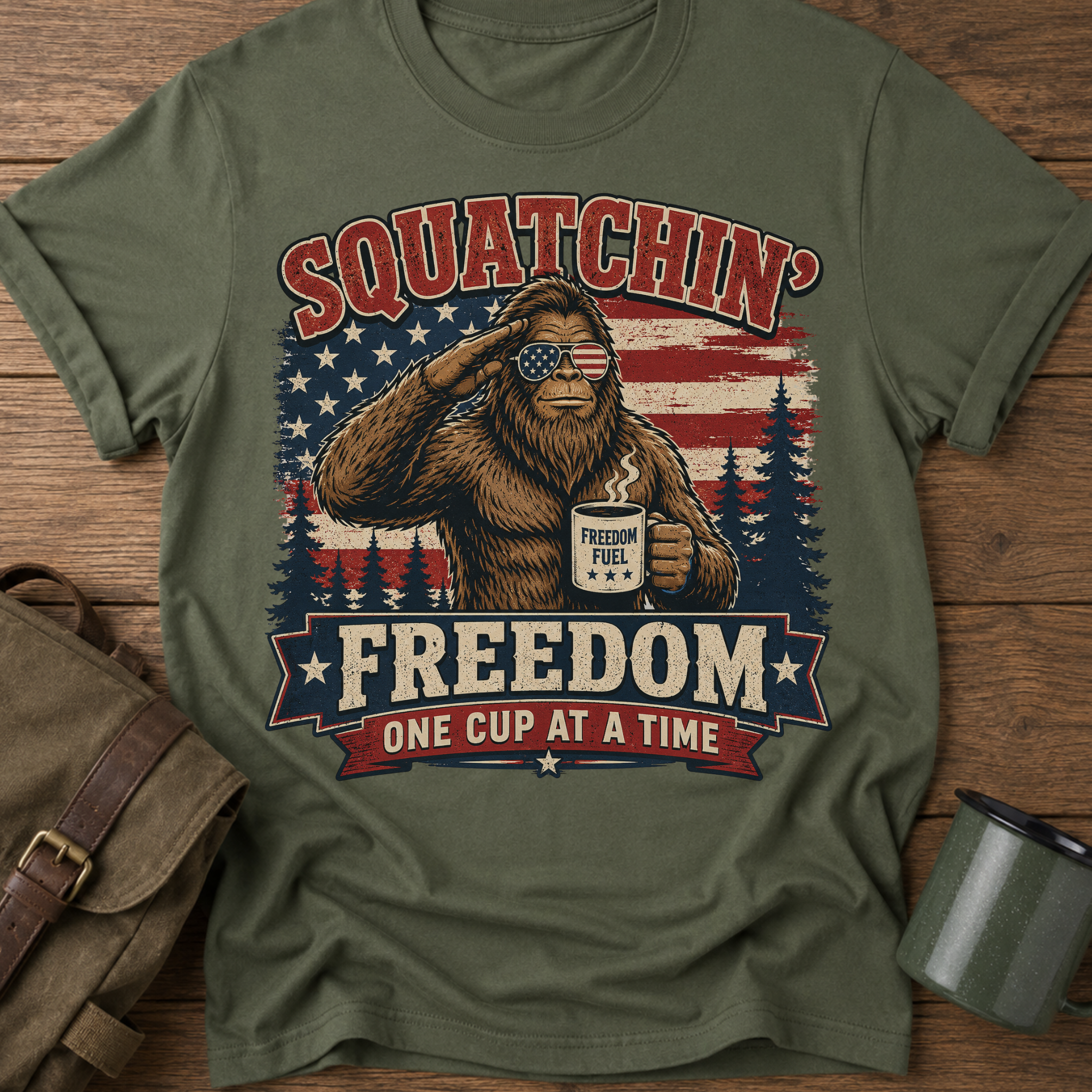 Squatchin' Freedom T-Shirt