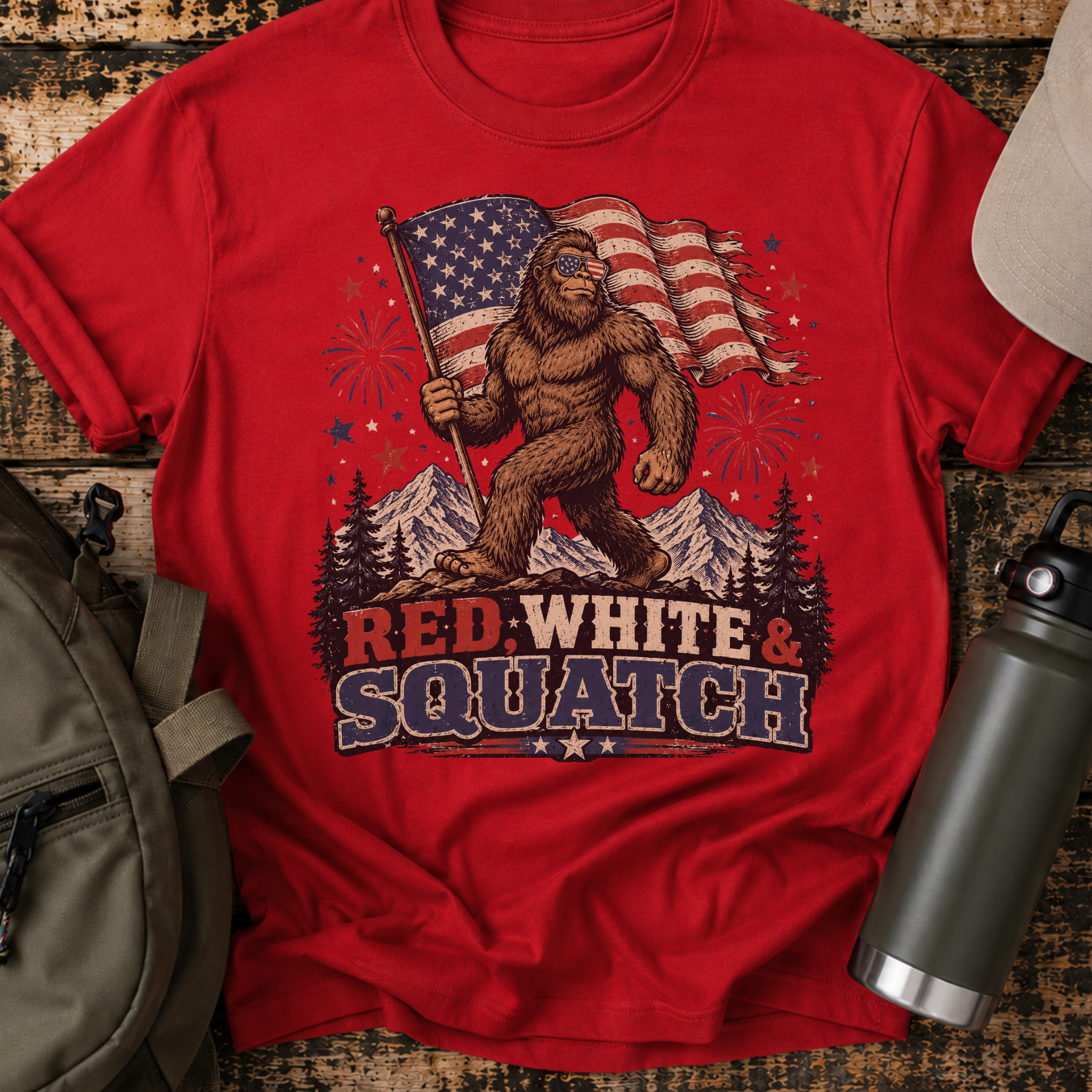 Patriotic Sasquatch T-Shirt