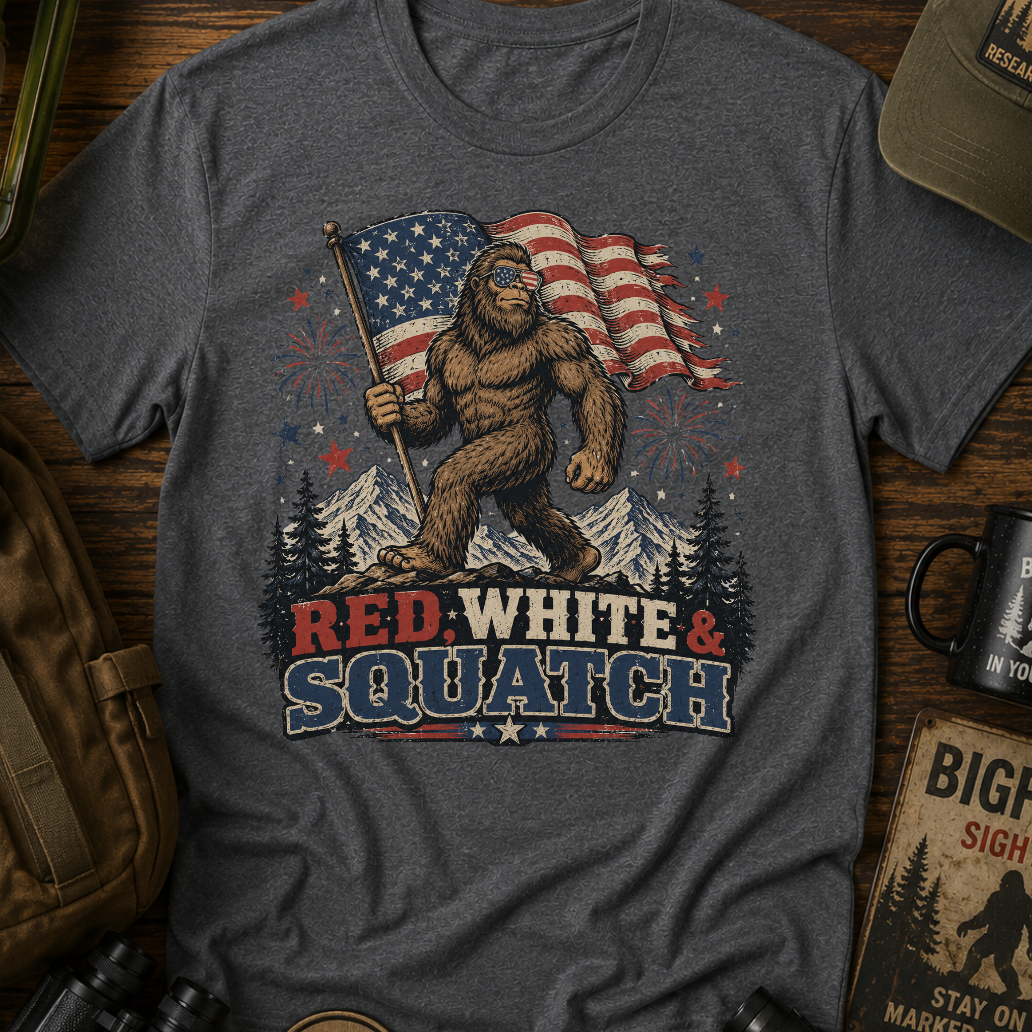 Patriotic Sasquatch T-Shirt
