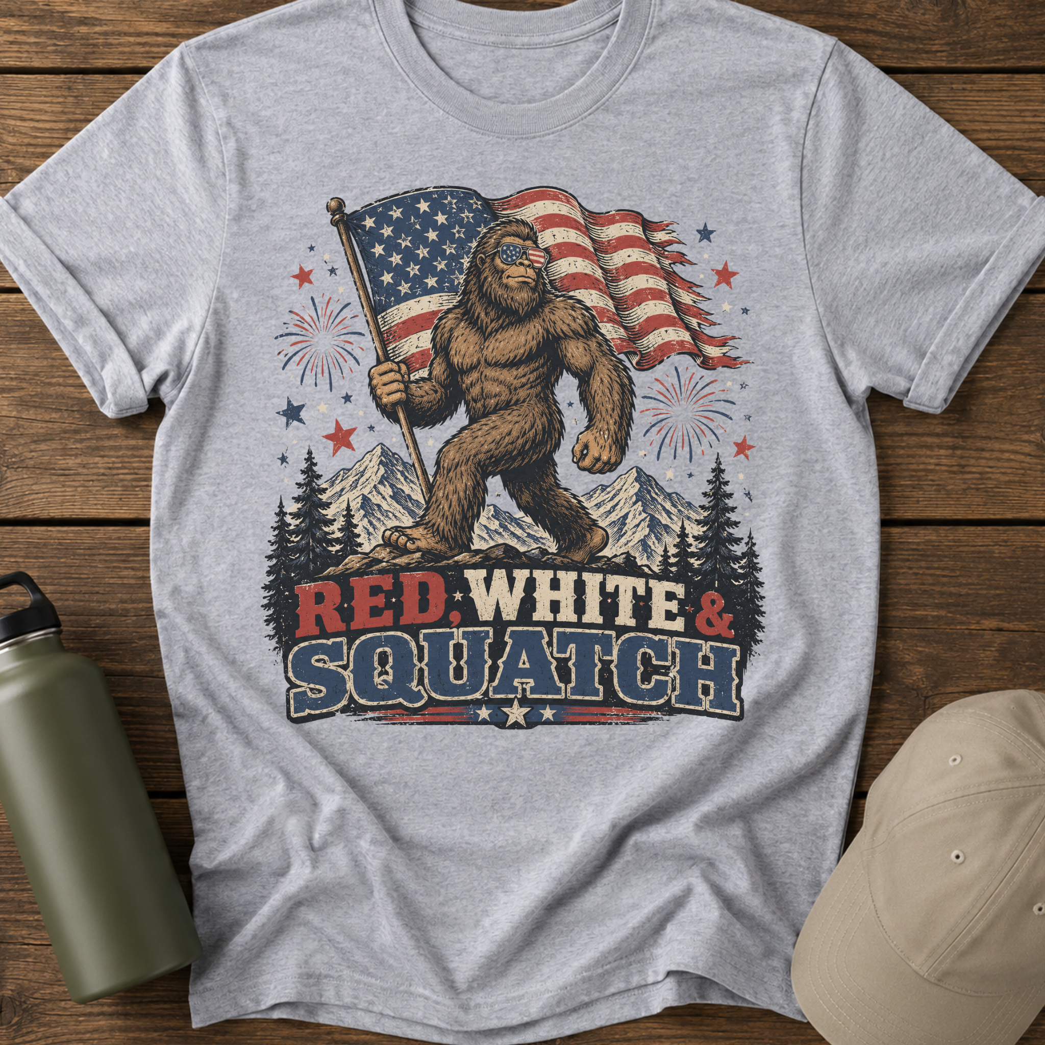 Patriotic Sasquatch T-Shirt