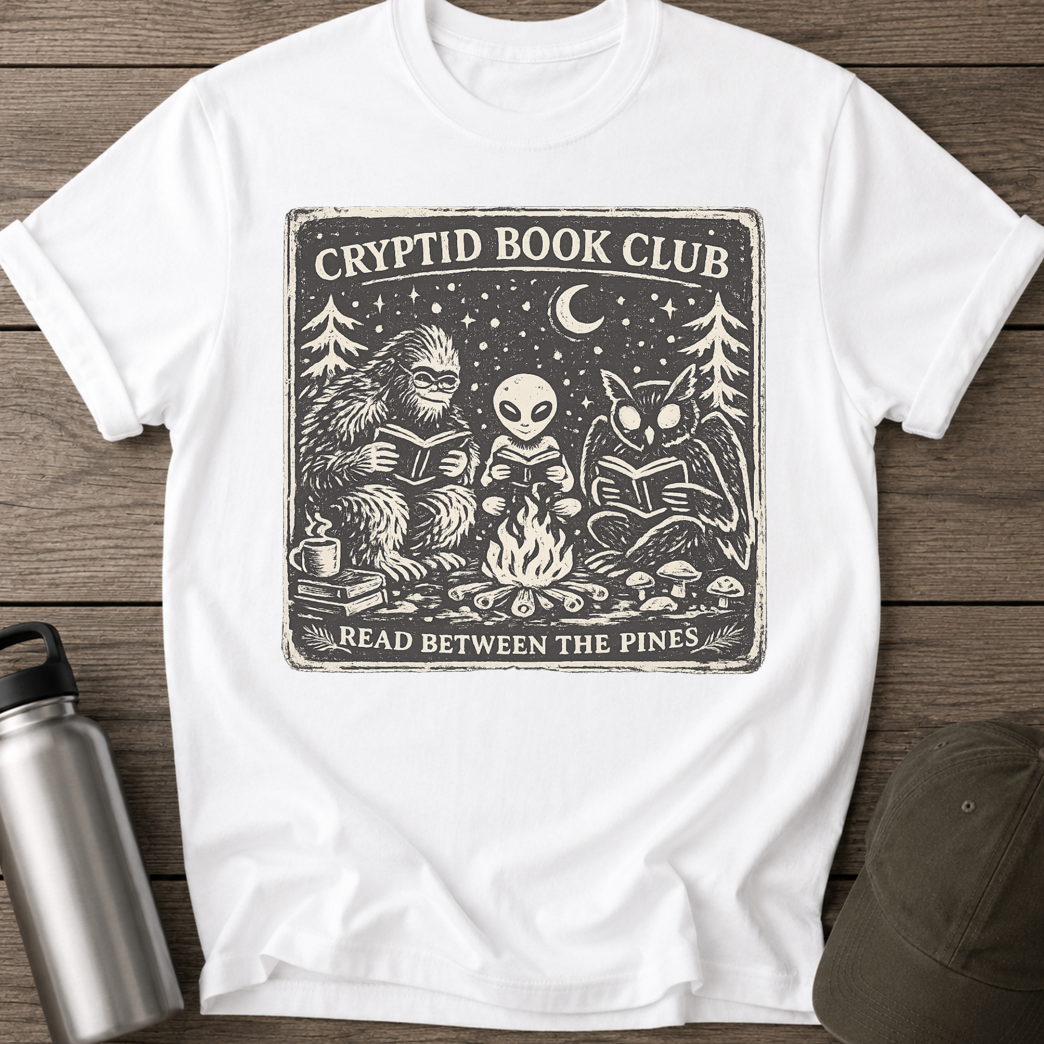 Cryptid Book Club Funny T-Shirt