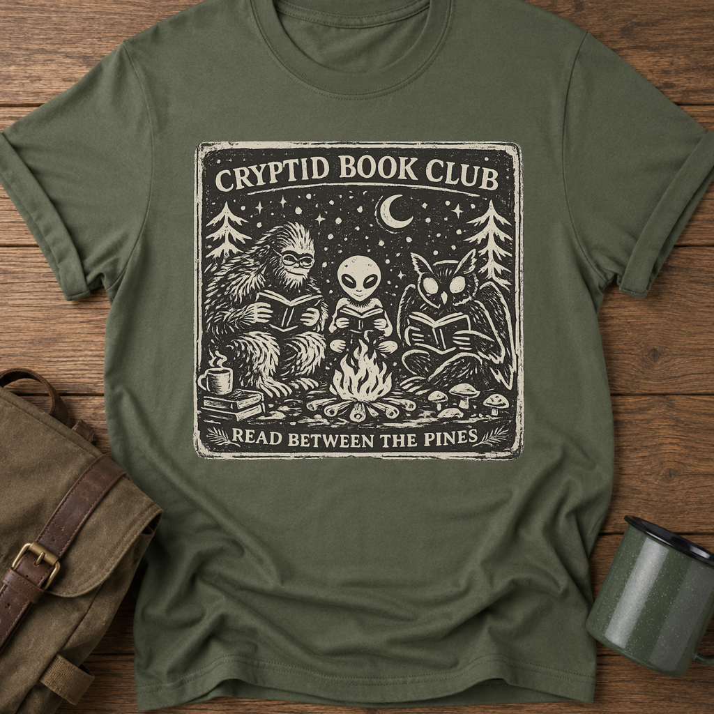 Cryptid Book Club Funny T-Shirt