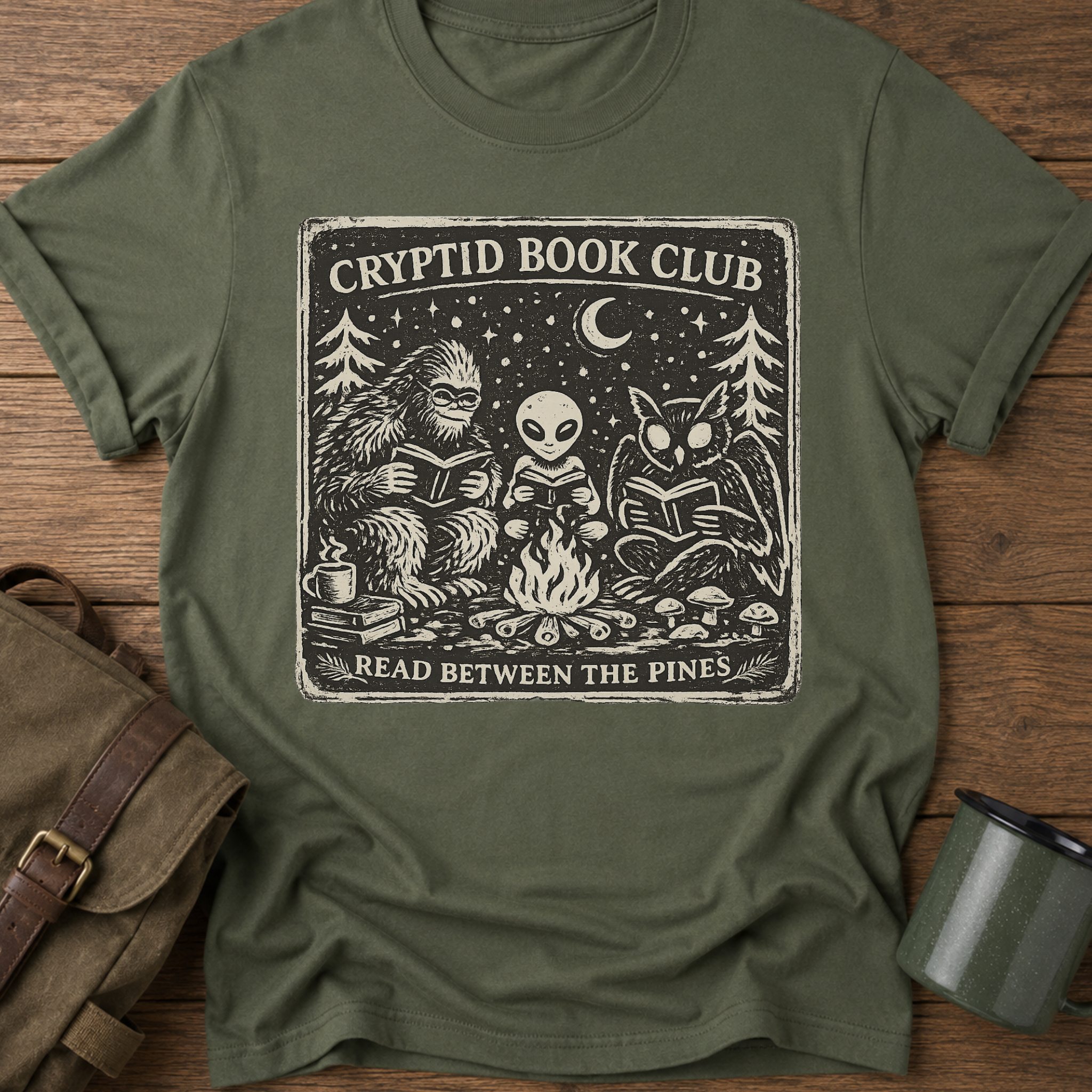 Cryptid Book Club Funny T-Shirt