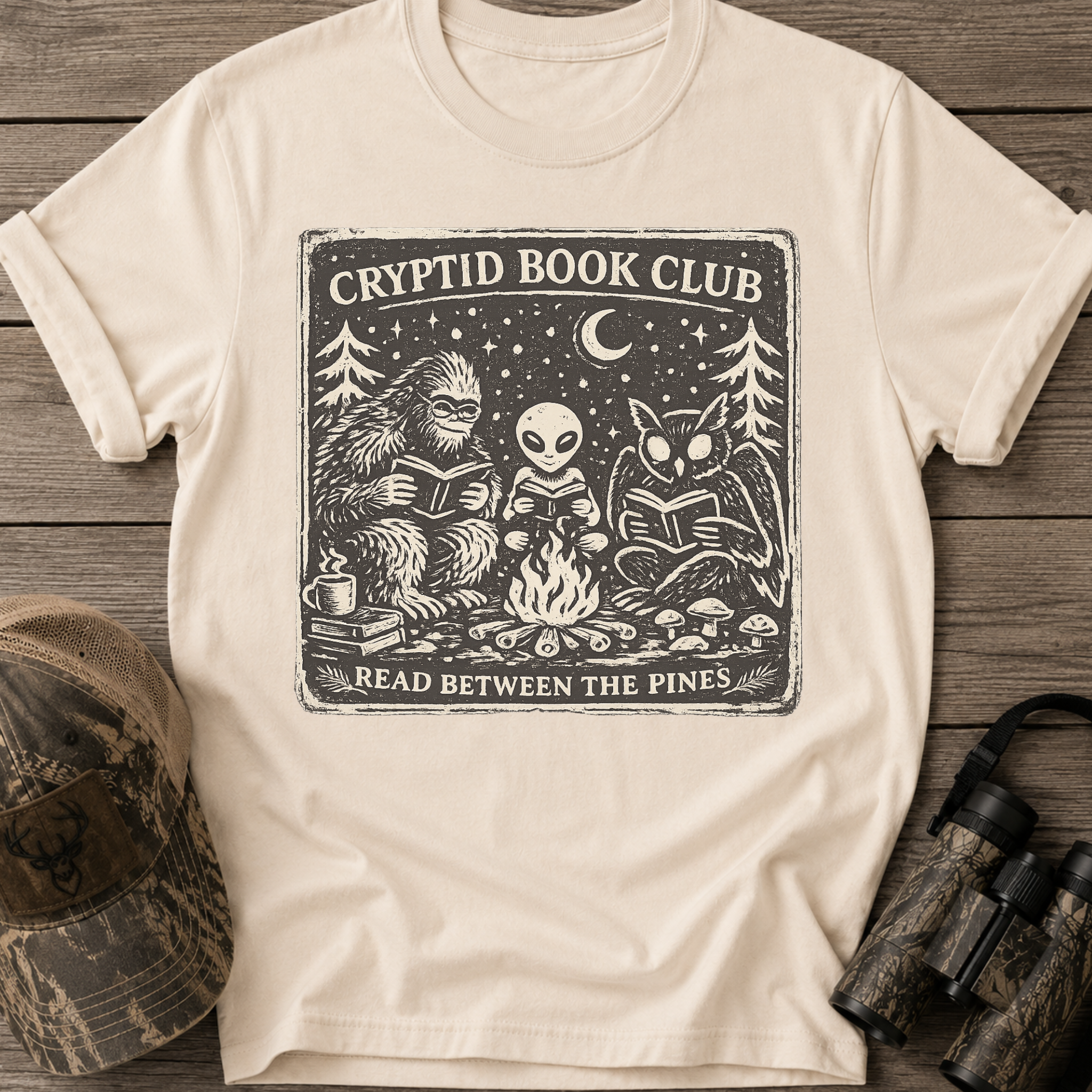 Cryptid Book Club Funny T-Shirt