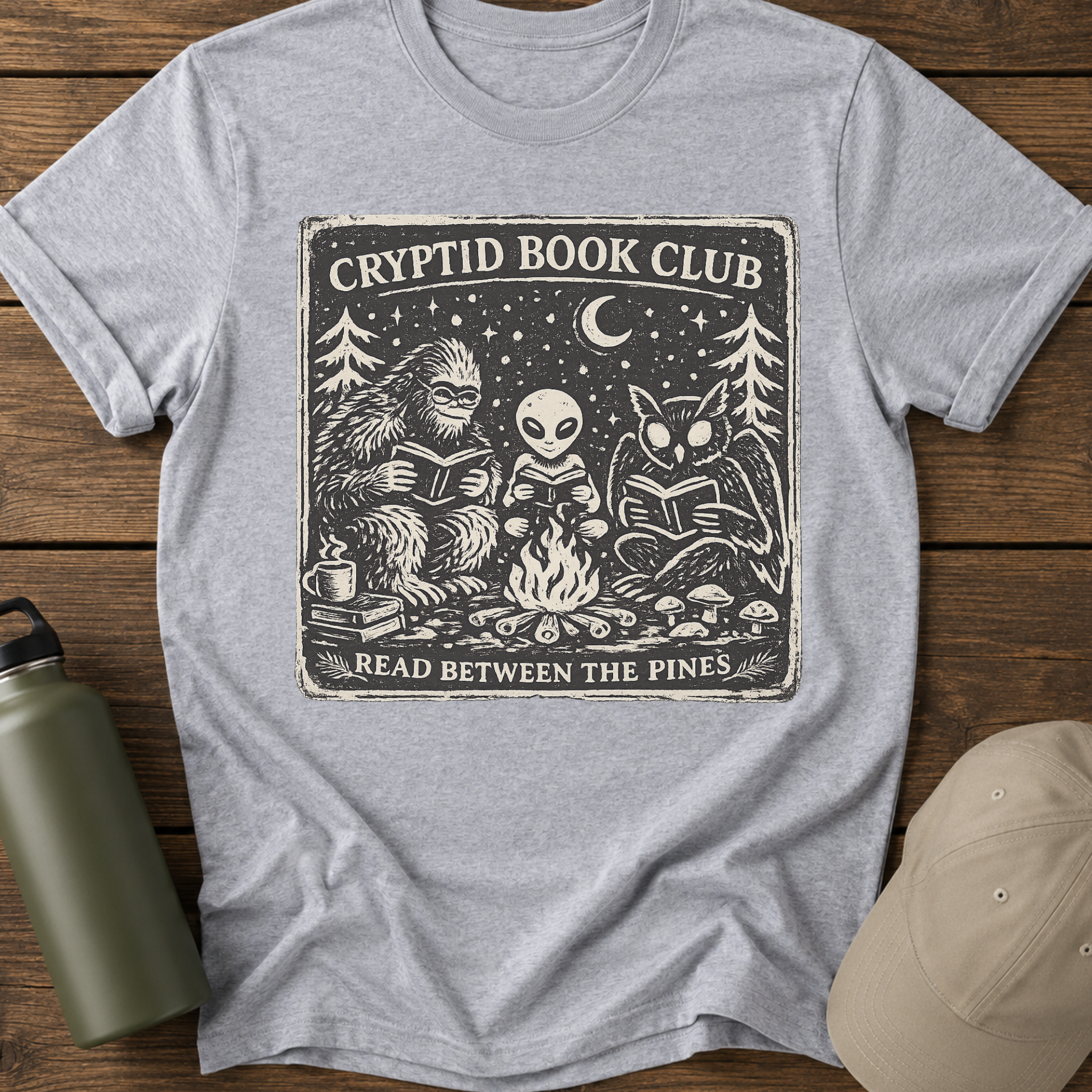 Cryptid Book Club Funny T-Shirt