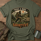 Take a Hike, I Know a Shortcut' Bigfoot T-Shirt