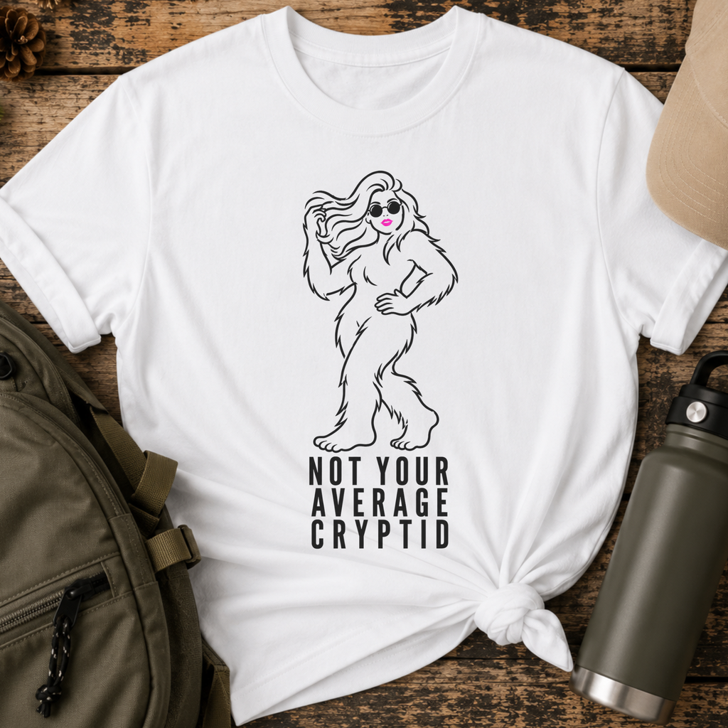 Not Your Average Cryptid Cute Sasquatch T-Shirt