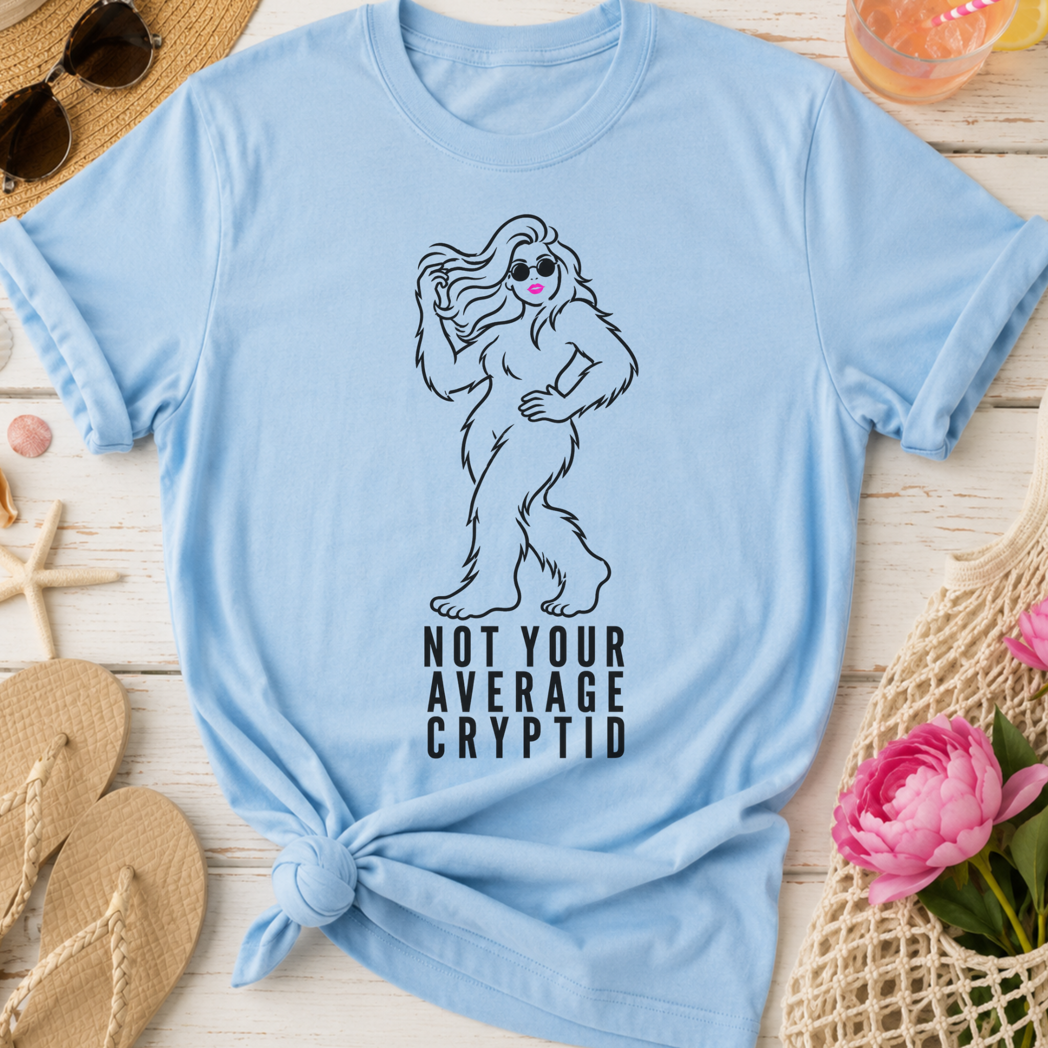 Not Your Average Cryptid Cute Sasquatch T-Shirt