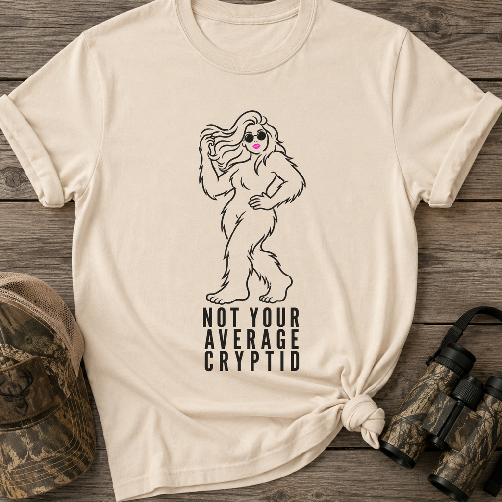 Not Your Average Cryptid Cute Sasquatch T-Shirt