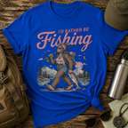 I'd Rather Be Fishing Female Sasquatch Vintage T-Shirt