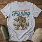 I'd Rather Be Fishing Male Sasquatch Funny T-Shirt