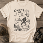 Camping Life Vintage Campfire & Sasquatch T-Shirt