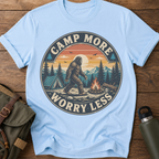 Camp More Worry Less Vintage Retro T‑Shirt