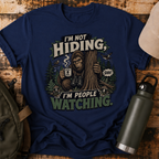 I'm Not Hiding I'm People Watching Funny Sasquatch T-Shirt