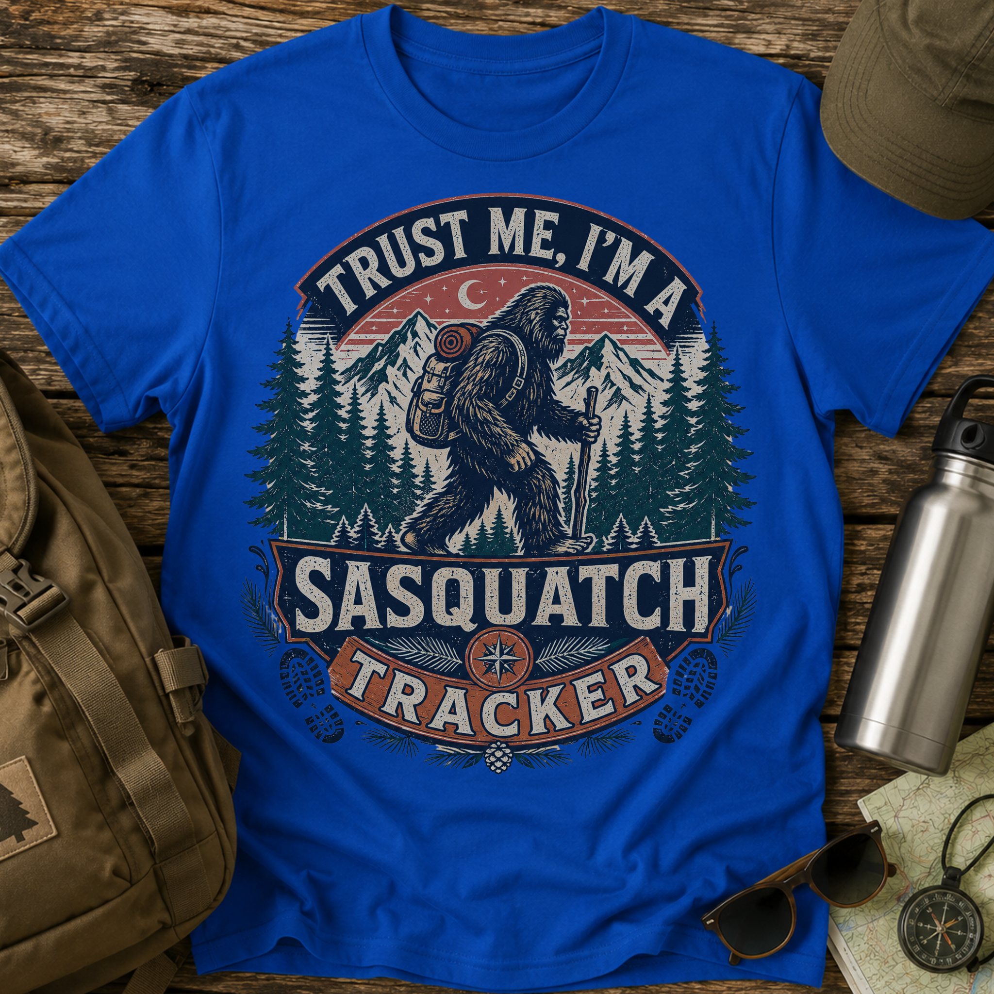 Trust Me, I’m a Sasquatch Tracker” Retro T-Shirt