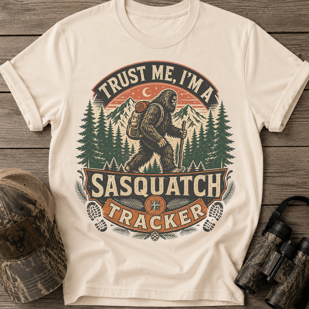 Trust Me, I’m a Sasquatch Tracker” Retro T-Shirt