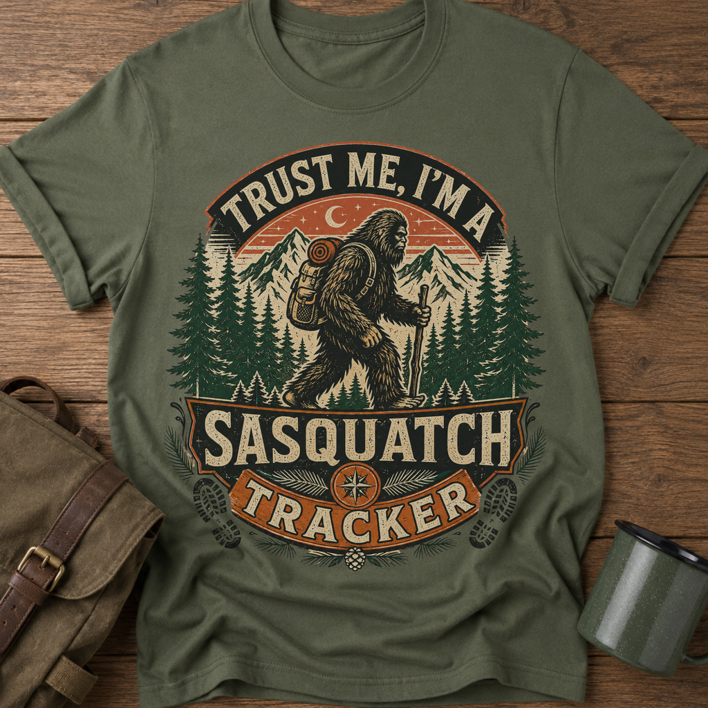 Trust Me, I’m a Sasquatch Tracker” Retro T-Shirt
