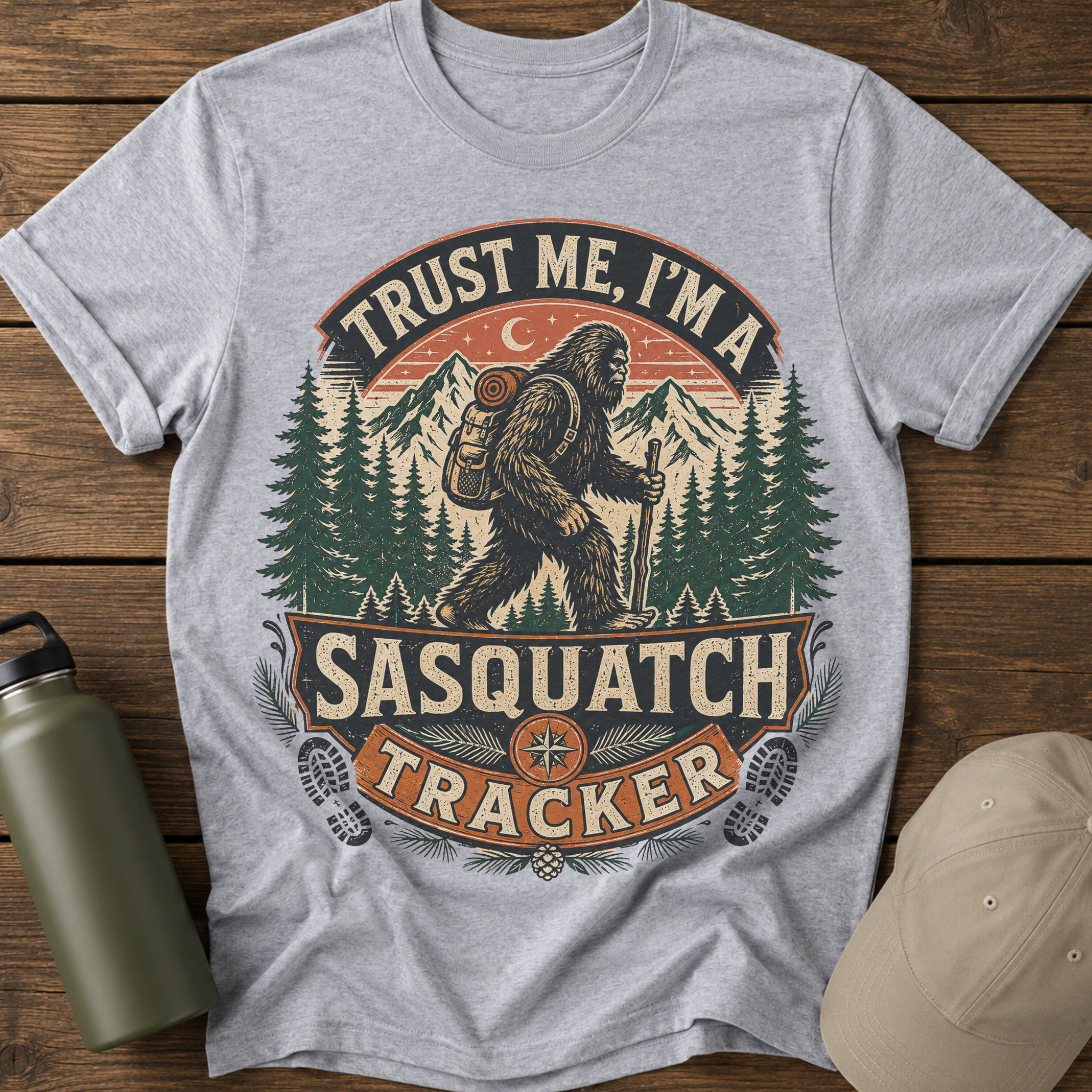 Trust Me, I’m a Sasquatch Tracker” Retro T-Shirt
