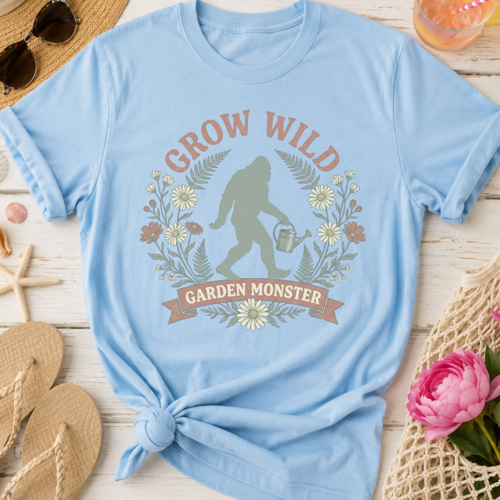 Grow Wild Garden Monster Sasquatch T-Shirt