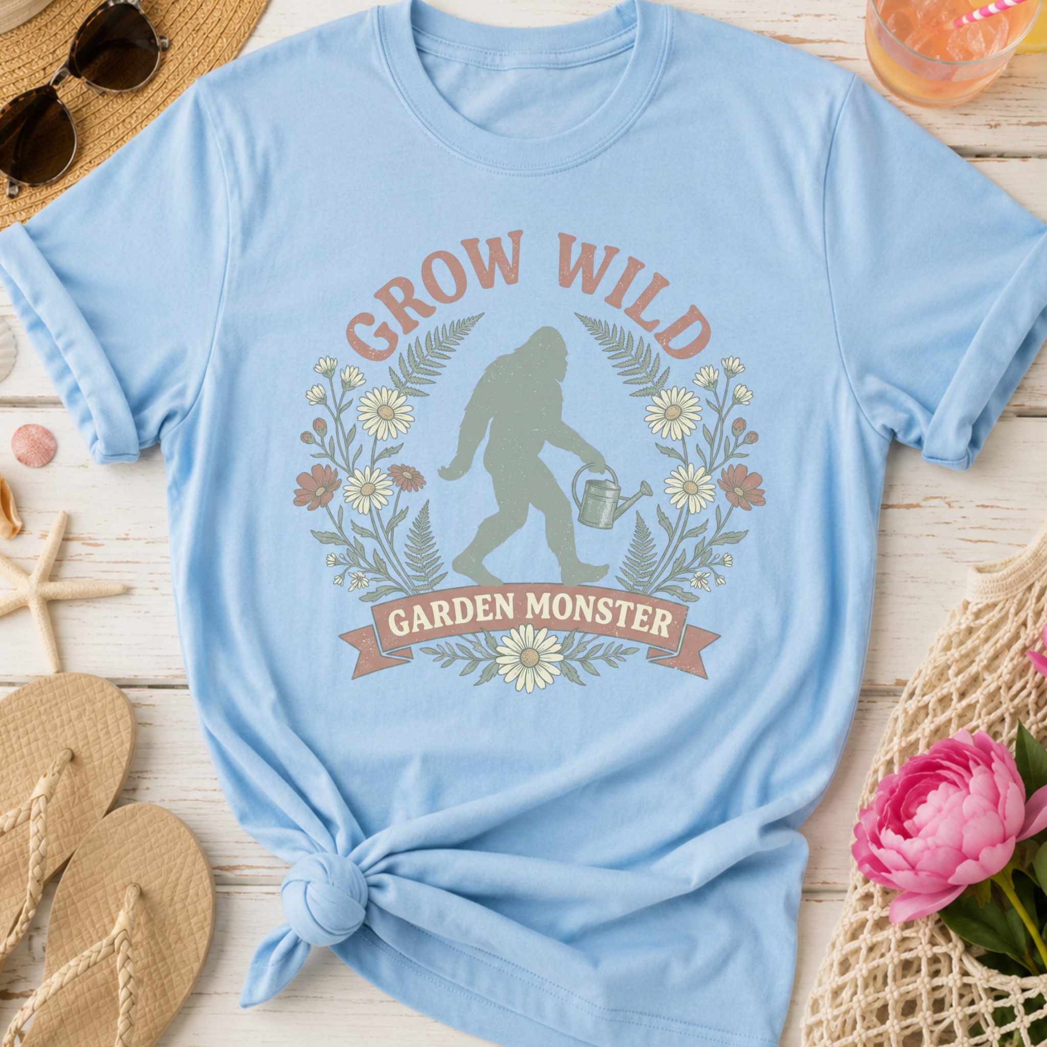 Grow Wild Garden Monster Sasquatch T-Shirt