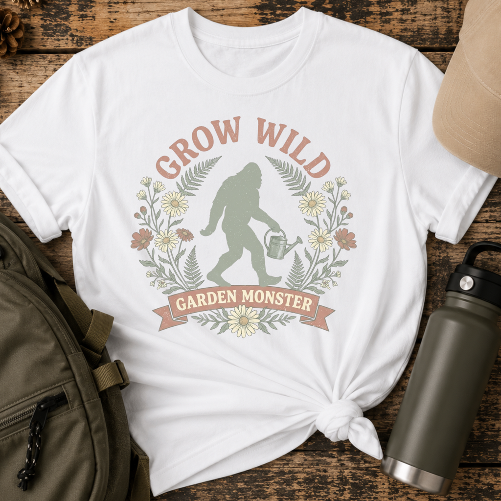 Grow Wild Garden Monster Sasquatch T-Shirt