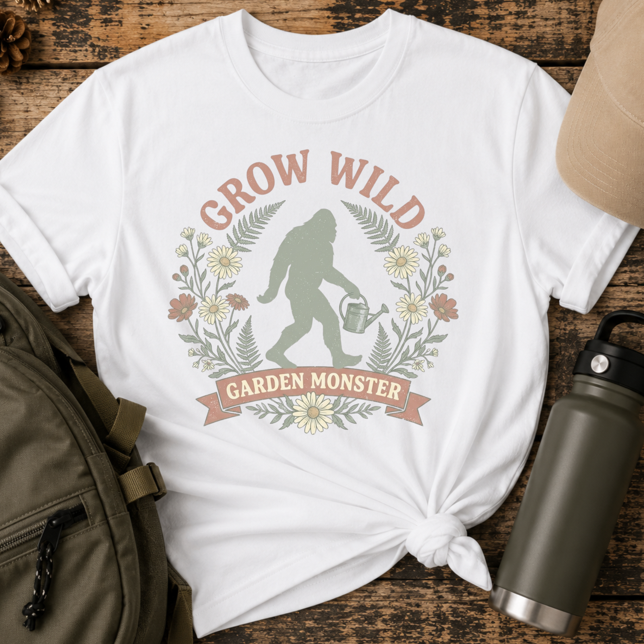 Grow Wild Garden Monster Sasquatch T-Shirt