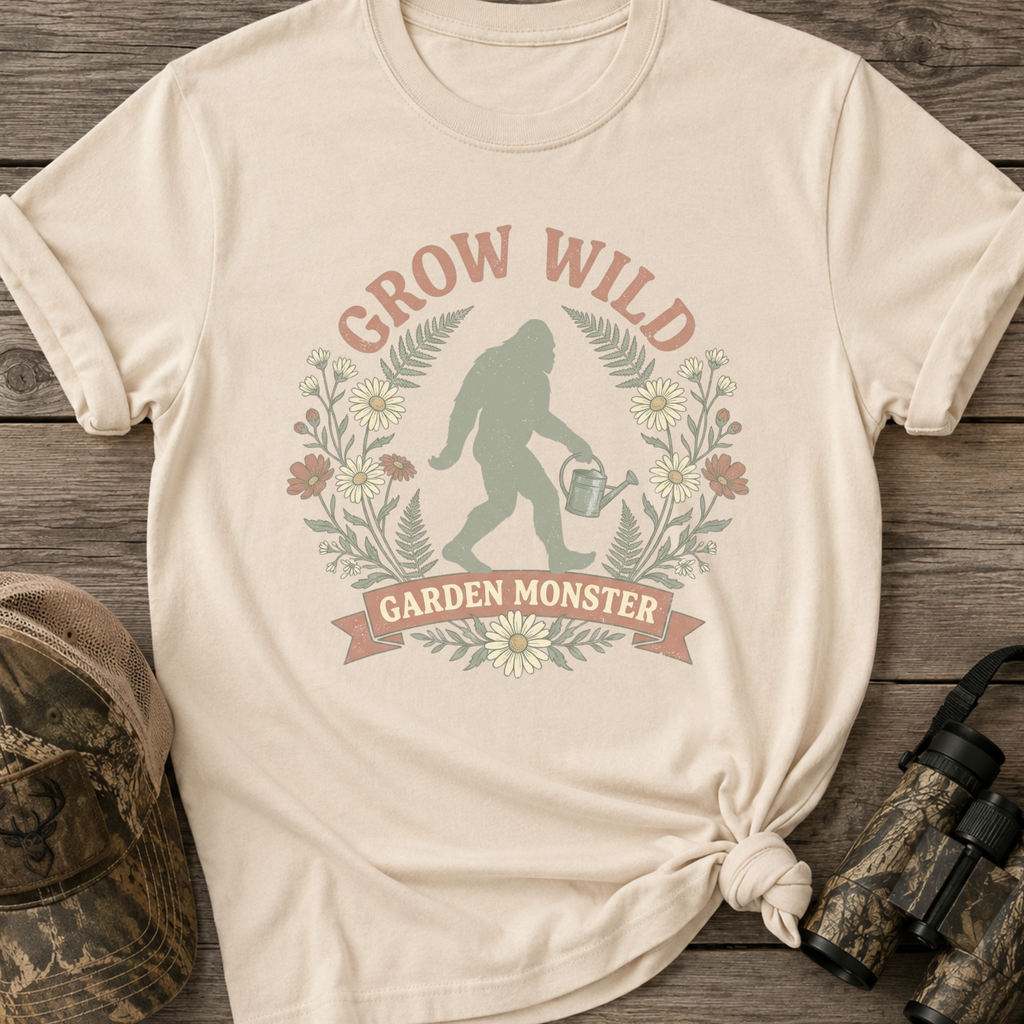 Grow Wild Garden Monster Sasquatch T-Shirt