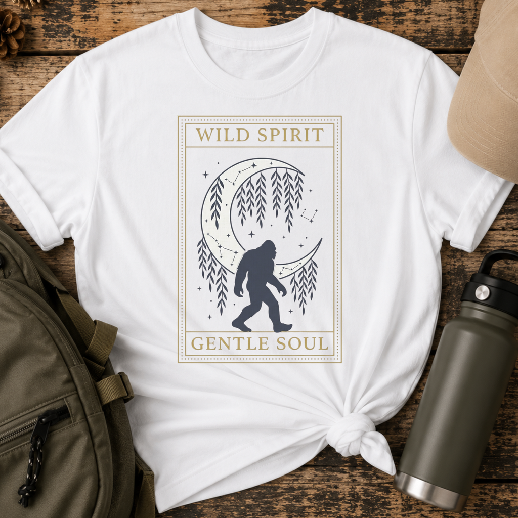 Wild Spirit Gentle Soul Boho Sasquatch T-Shirt