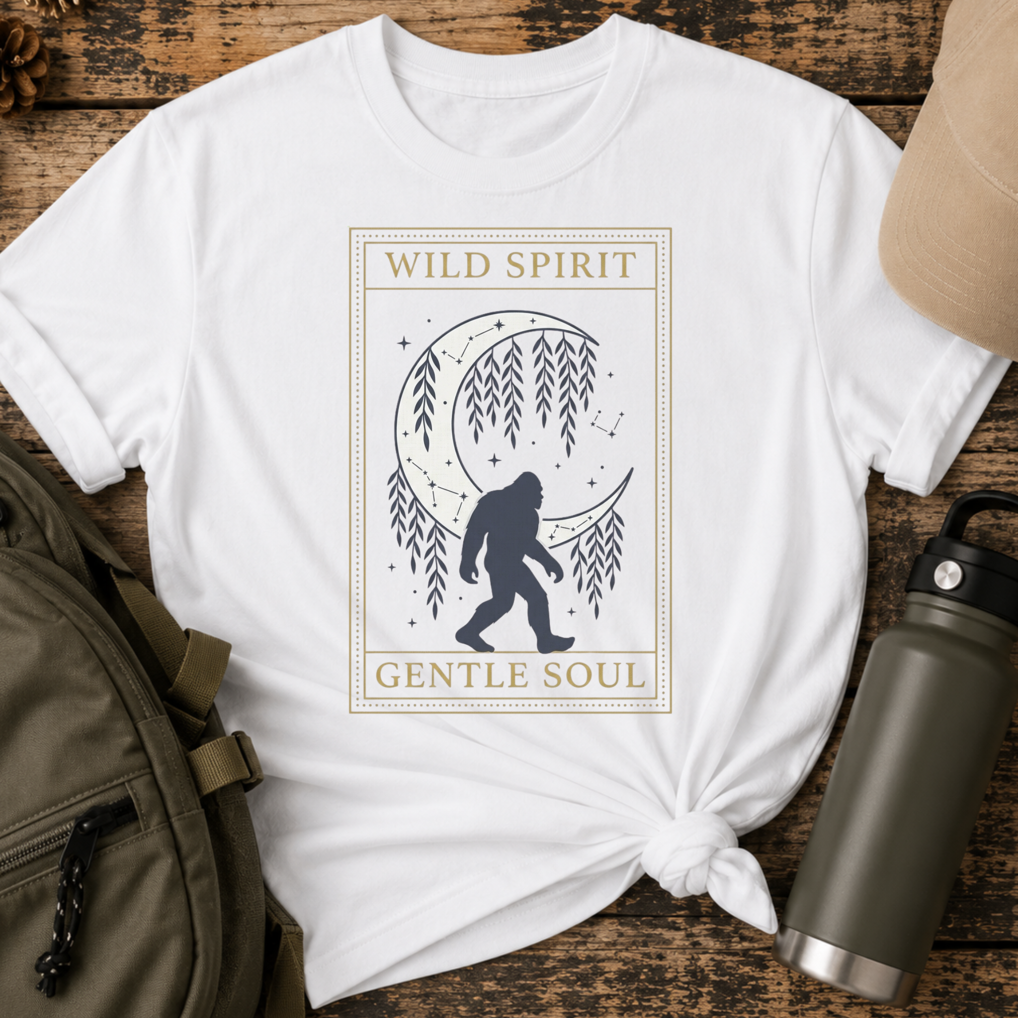 Wild Spirit Gentle Soul Boho Sasquatch T-Shirt
