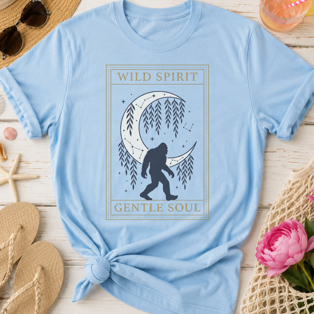 Wild Spirit Gentle Soul Boho Sasquatch T-Shirt