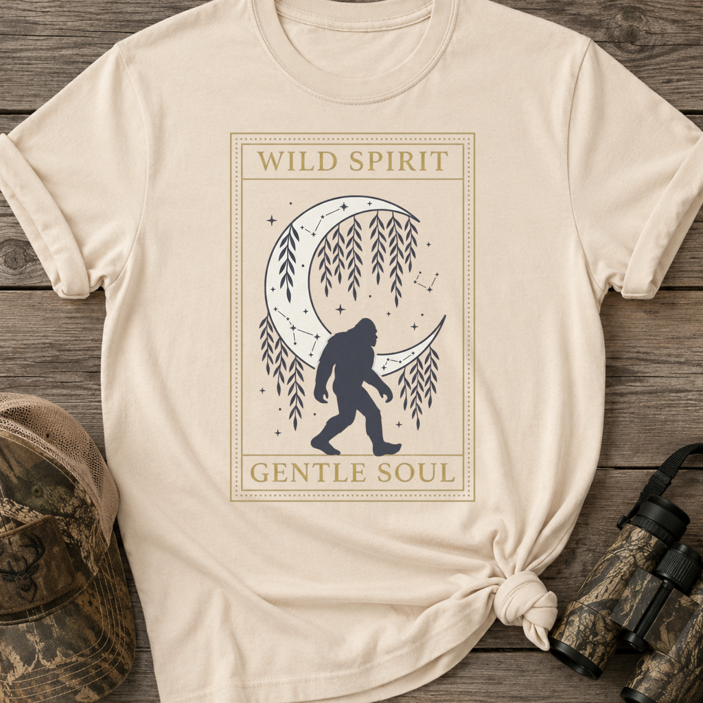 Wild Spirit Gentle Soul Boho Sasquatch T-Shirt