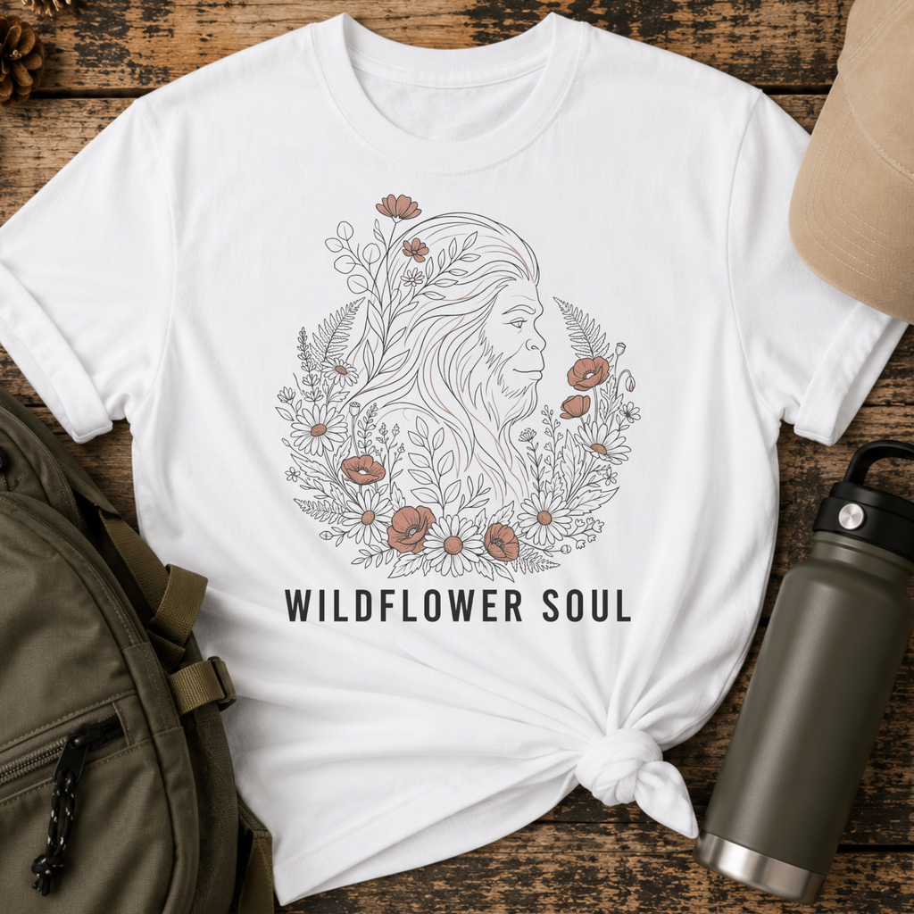Wildflower Soul Boho Floral Bigfoot T-Shirt