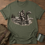 Cryptid Adventure Bigfoot, Nessie & Alien Retro T-Shirt