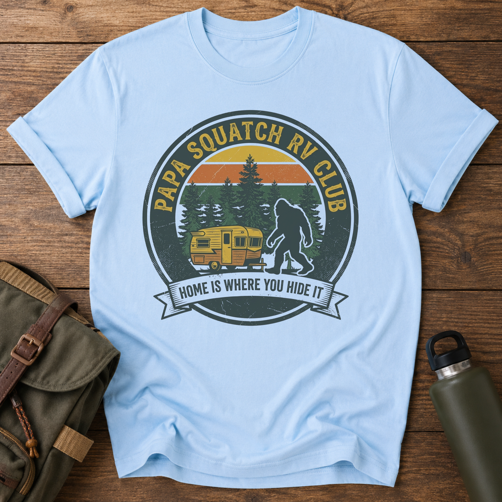 Papa Squatch RV Club Vintage T‑Shirt