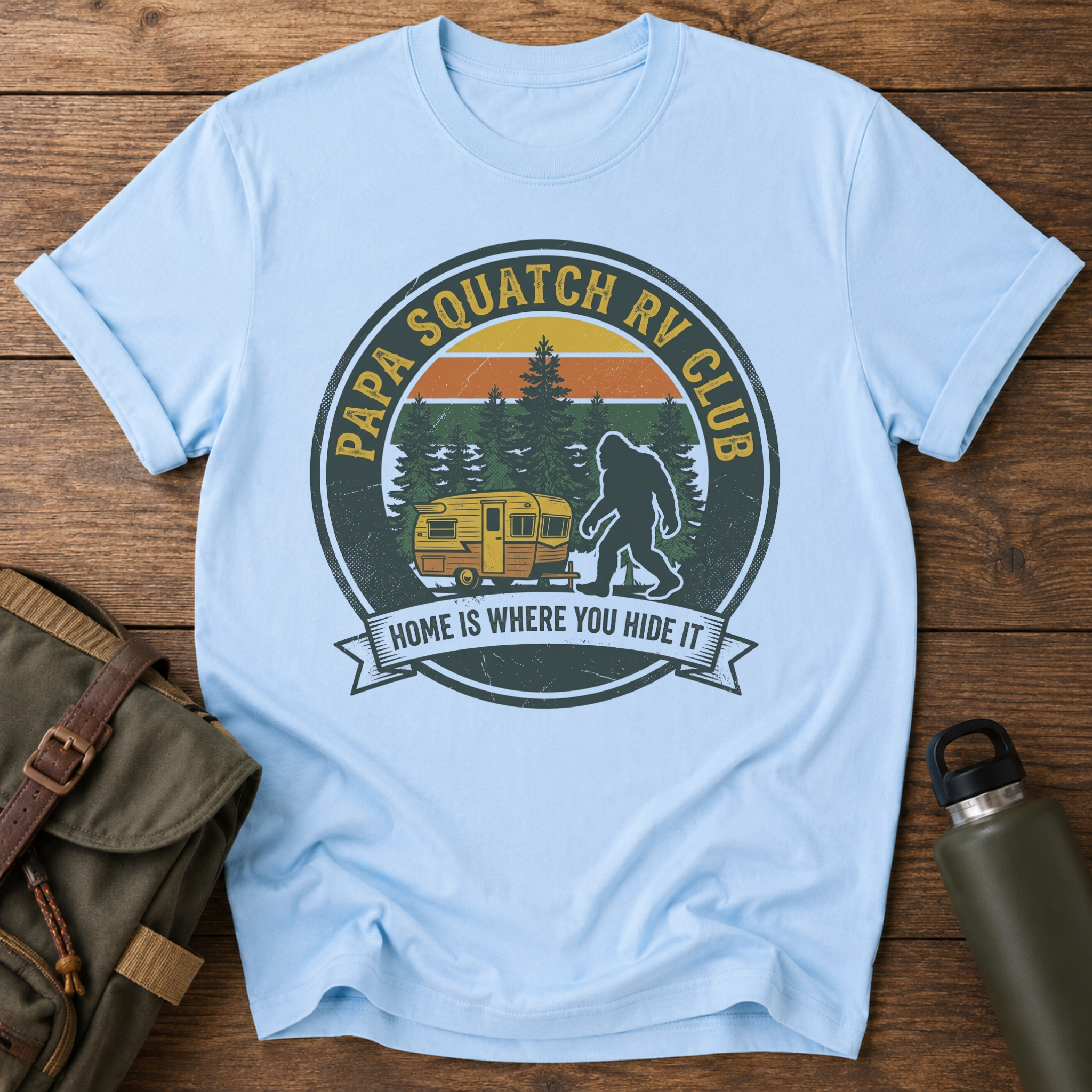Papa Squatch RV Club Vintage T‑Shirt