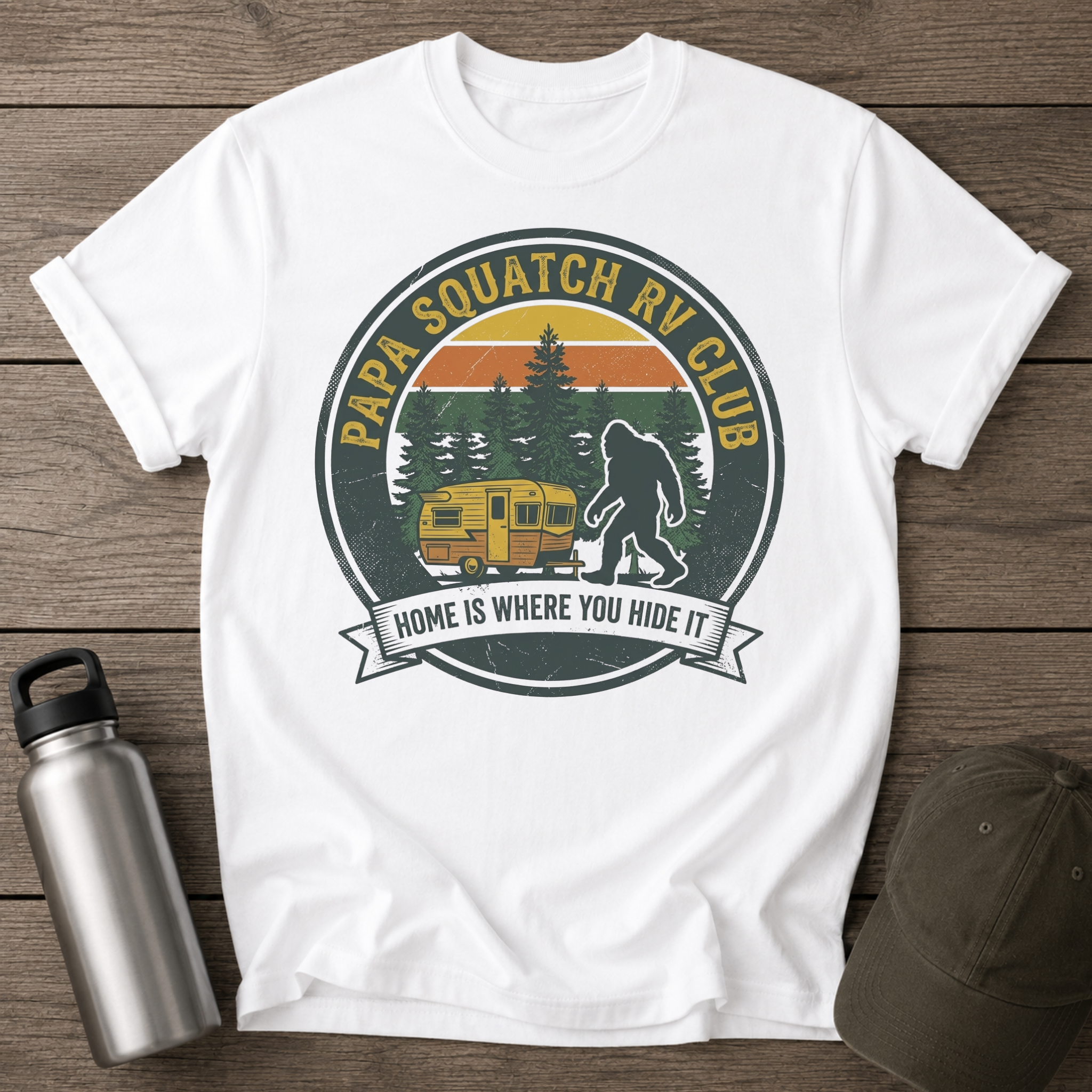 Papa Squatch RV Club Vintage T‑Shirt