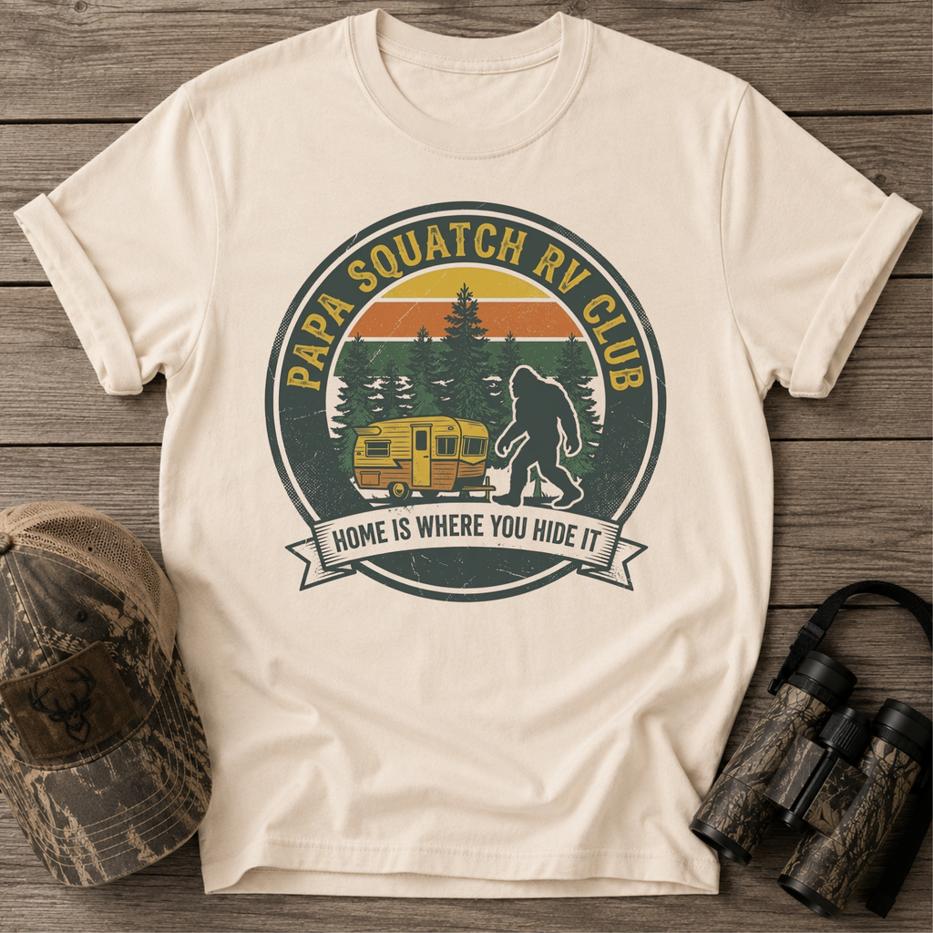 Papa Squatch RV Club Vintage T‑Shirt